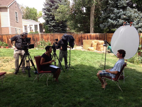 Eugenia Gardner interviewing.